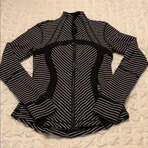Black and white striped Lulu Lemon top!
